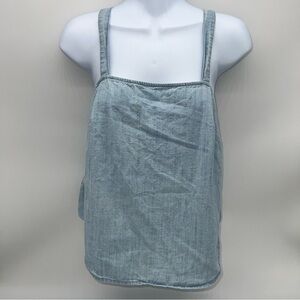 Madewell Women’s 100% Cotton Light Blue Denim Tank Top-Size XS